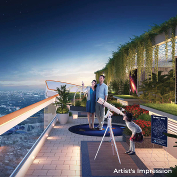 Star Gazing Deck on Rooftop Skywalk